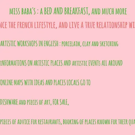 D'hotes Chez Miss Baba Bed and breakfast
